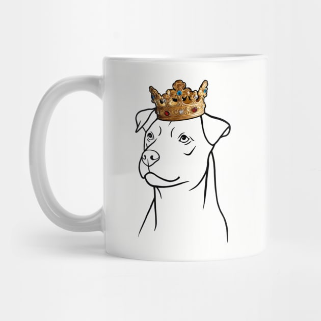 Patterdale Terrier Dog King Queen Wearing Crown by millersye